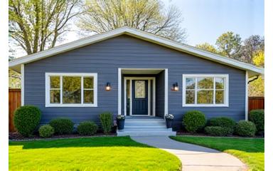 After: Residential siding replacement with durable, modern materials