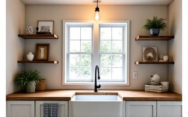 After: Cozy farmhouse-style kitchen remodel in Langley